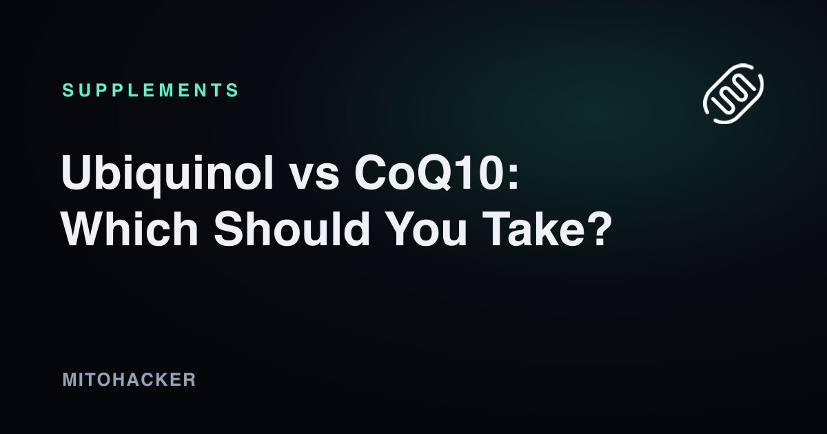 Ubiquinol and CoQ10 supplement comparison