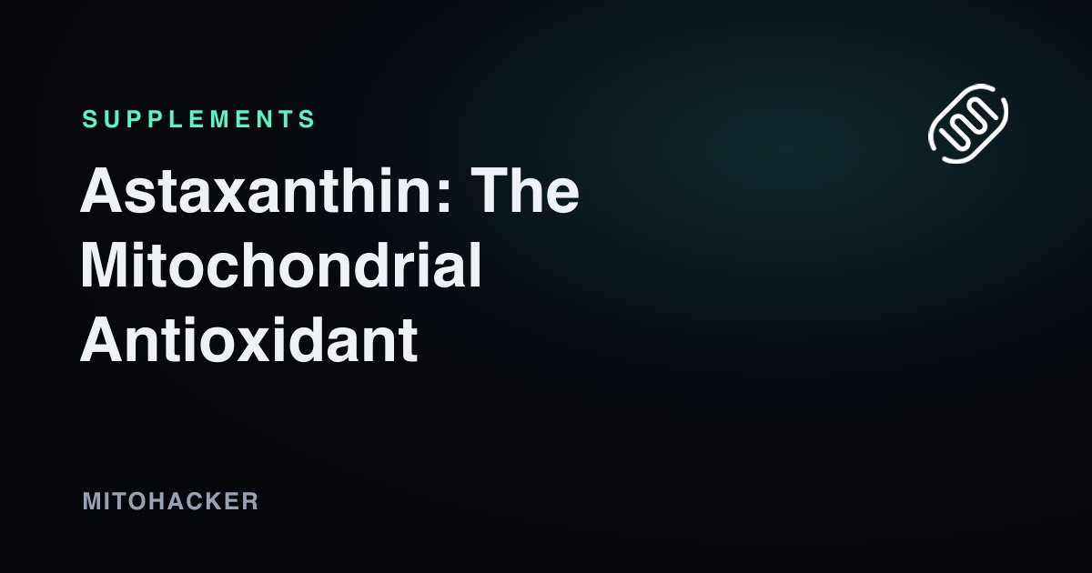 Astaxanthin: The Mitochondrial Antioxidant (Benefits and Safety)