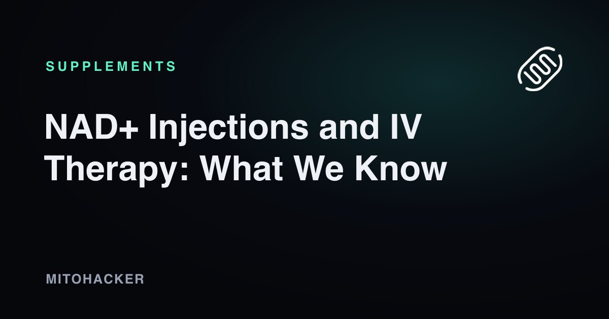 NAD+ Injections and IV Therapy: What We Know